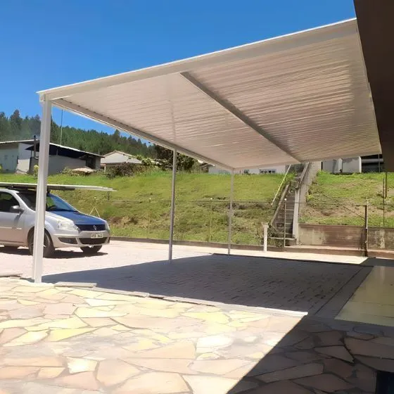 Cobertura de Garagem Sanduíche para área gourmet em Pirassununga SP