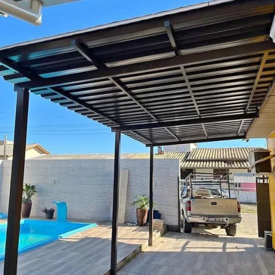 Cobertura de Garagem Sanduíche profissional em Pirassununga SP